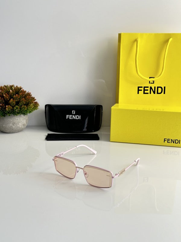 Fendii Unisex Pink Elegent Sunglasses