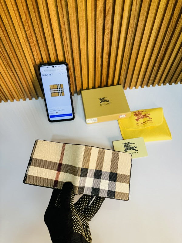 BURBERR Y PRINTED PREMIUM QUALITY WALLET