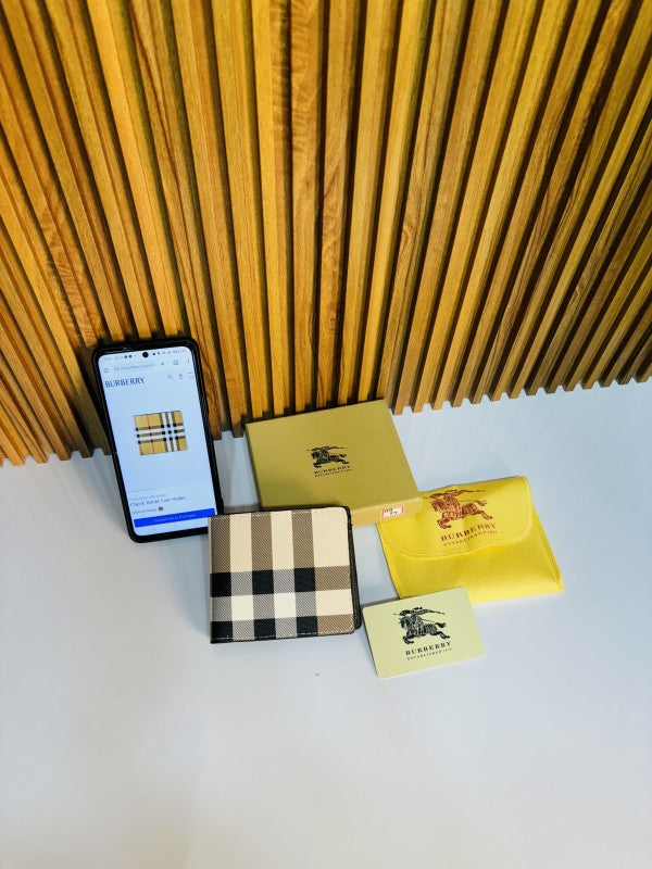 BURBERR Y PRINTED PREMIUM QUALITY WALLET