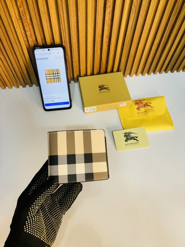 BURBERR Y PRINTED PREMIUM QUALITY WALLET