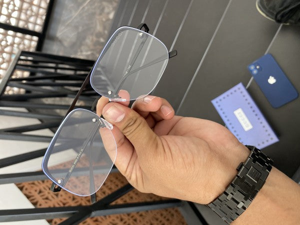 Guccii Black Stylish Clear Sunglasses