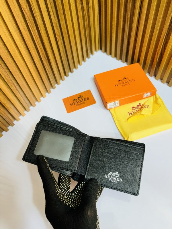 HERME S FULL BLACK PREMIUM QUALITY WALLET
