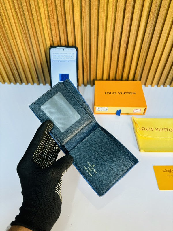 LOUIS VUITTO N BLUE PRINTED PREMIUM QUALITY WALLET
