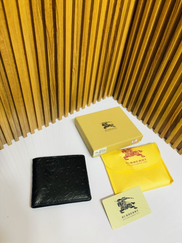 BURBERR Y FULL BLACK PRINTED PREMIUM QUALITY WALLET