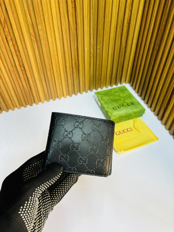 GUCC I PRINTED PREMIUM QUALITY FULL BLACK WALLET